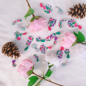 Get your spirits high with our summer blossom pieces. Unique, one of a kind handmade gems inspired by the changing seasons, from spring to summer. Embrace the beauty of self expression this season with our Fluorescence Florals collection.